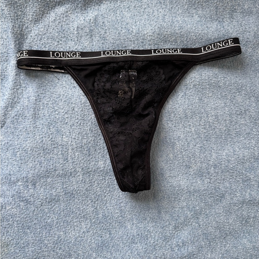 Lounge Black Lace Panties